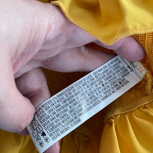 Like new Forever 21 yellow crop top sz S - Picture 3 of 4